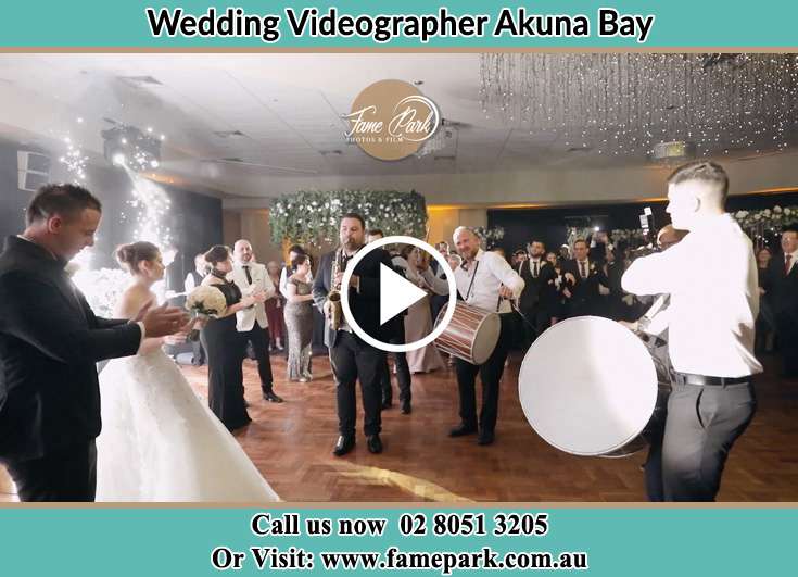 Bride and Groom the dance floor Akuna Bay NSW 2084