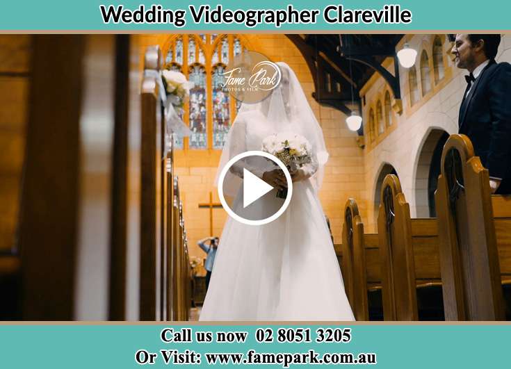 Bride walking at the aisle Clareville NSW 2107