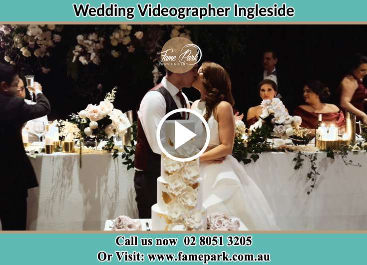 Bride and Groom kissed at the dance floor Ingleside NSW 2101